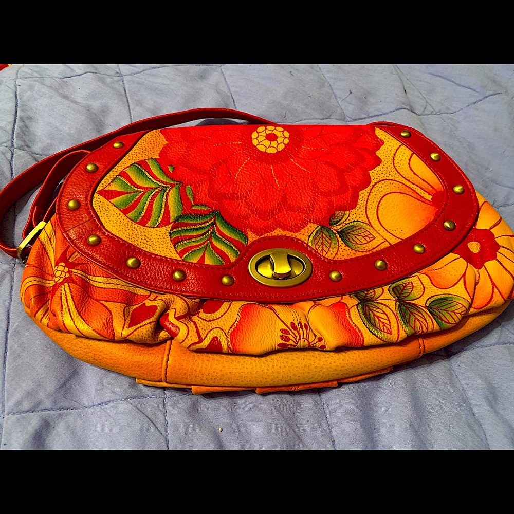Brand New Anuschka Summer Bloom Purse